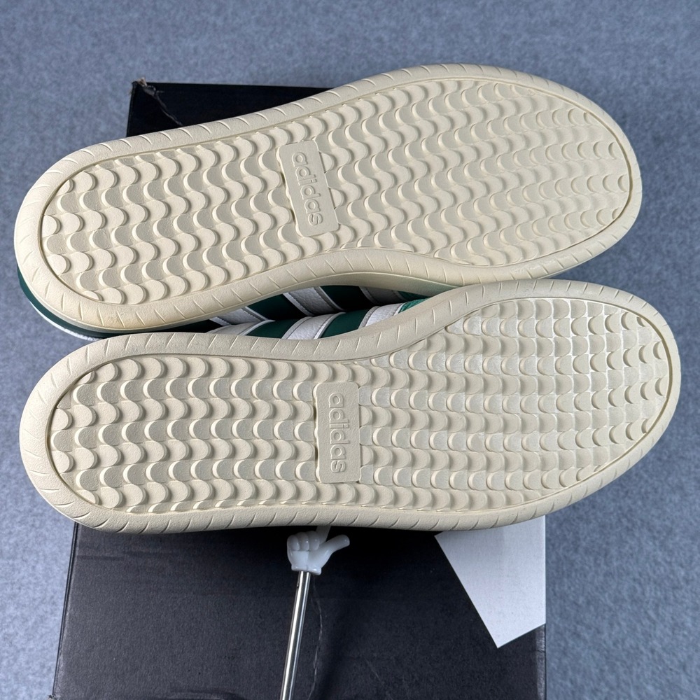 Adidas Barreda Dark Green White Men's 12 Retro Leather Suede Sneakers NIB - Picture 8 of 8